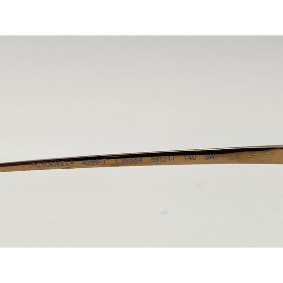 CHANEL CAT EYE SUNGLASSES Metal Gold/Dark Grey Ref. 4286T C395/S4 NWOT - Picture 12 of 12